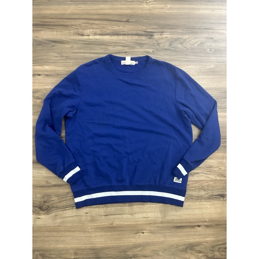 H&M Label Of Graded Goods Men's Crew Neck Sweater Size XL Blue L.O.G.G.